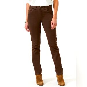 Democracy Women's Chocolate “Ab”solution Patriot Straight Leg Jean